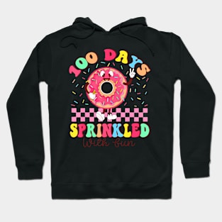 100 Days Sprinkled With Fun Donut 100Th Day School Teacher Hoodie